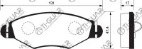 Тормозные колодки TG-0201/PN0201* Ti·GUAR