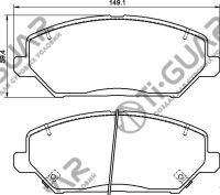 Тормозные колодки TG-0196/PN0796* Ti·GUAR
